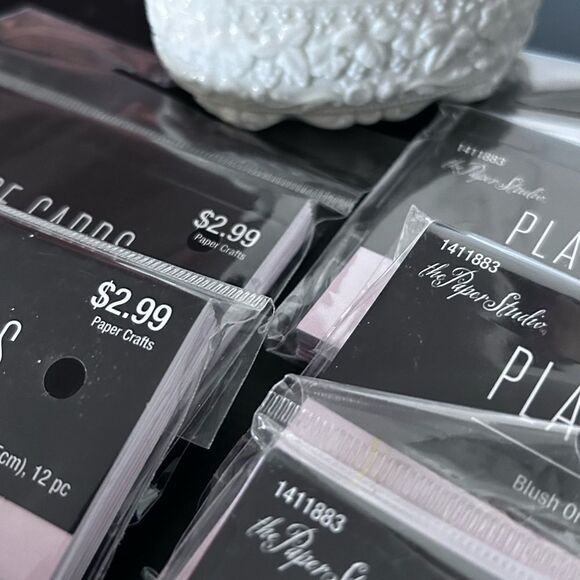 Place Cards (7) tags(1) ceramic trinket with flowers 10pc - Picture 3 of 9